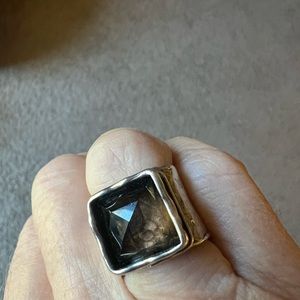 Silpada brown quartz ring